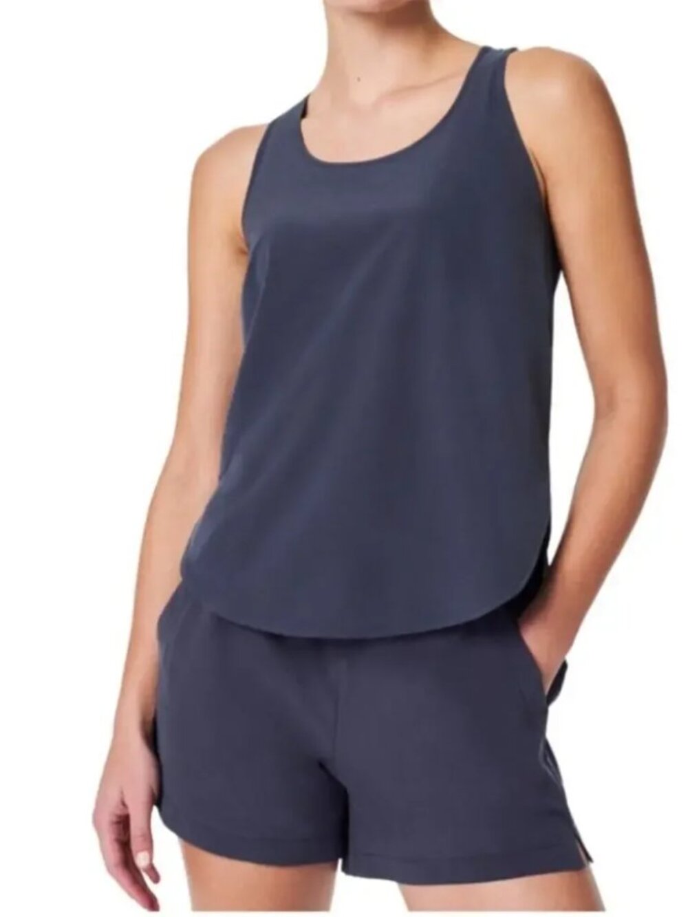 Spanx Out of Office Shell Tank S Dark Storm